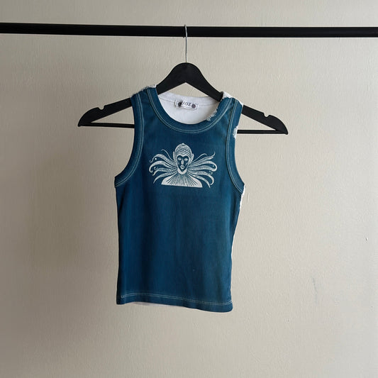 Cyanotype Crop Top Sale 105