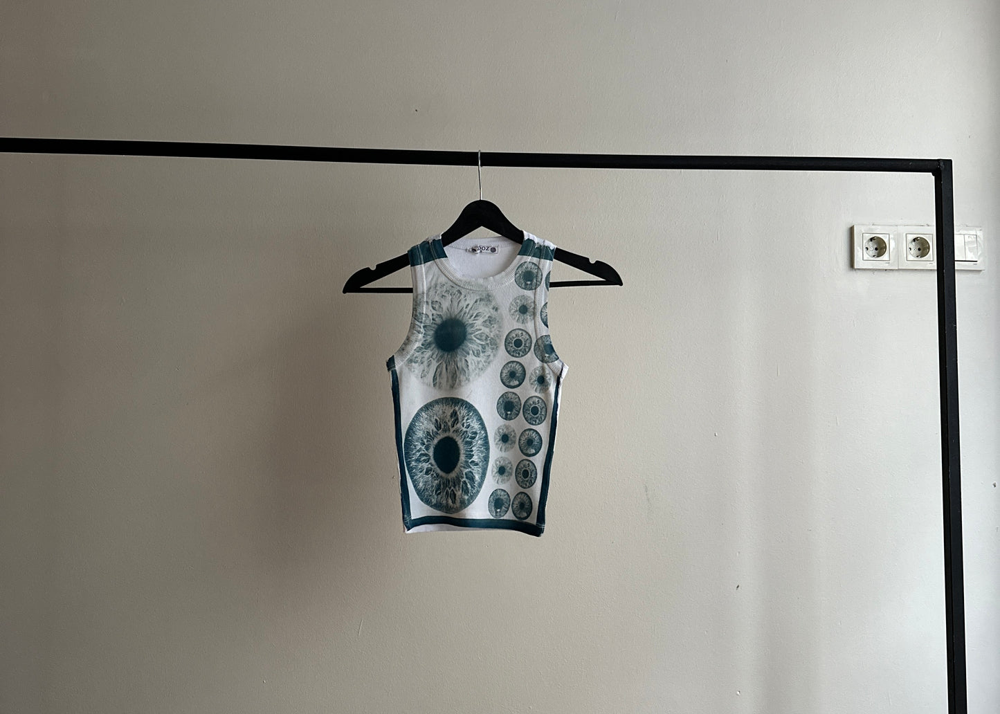 Iris Cyanotype Crop Top Sale 116