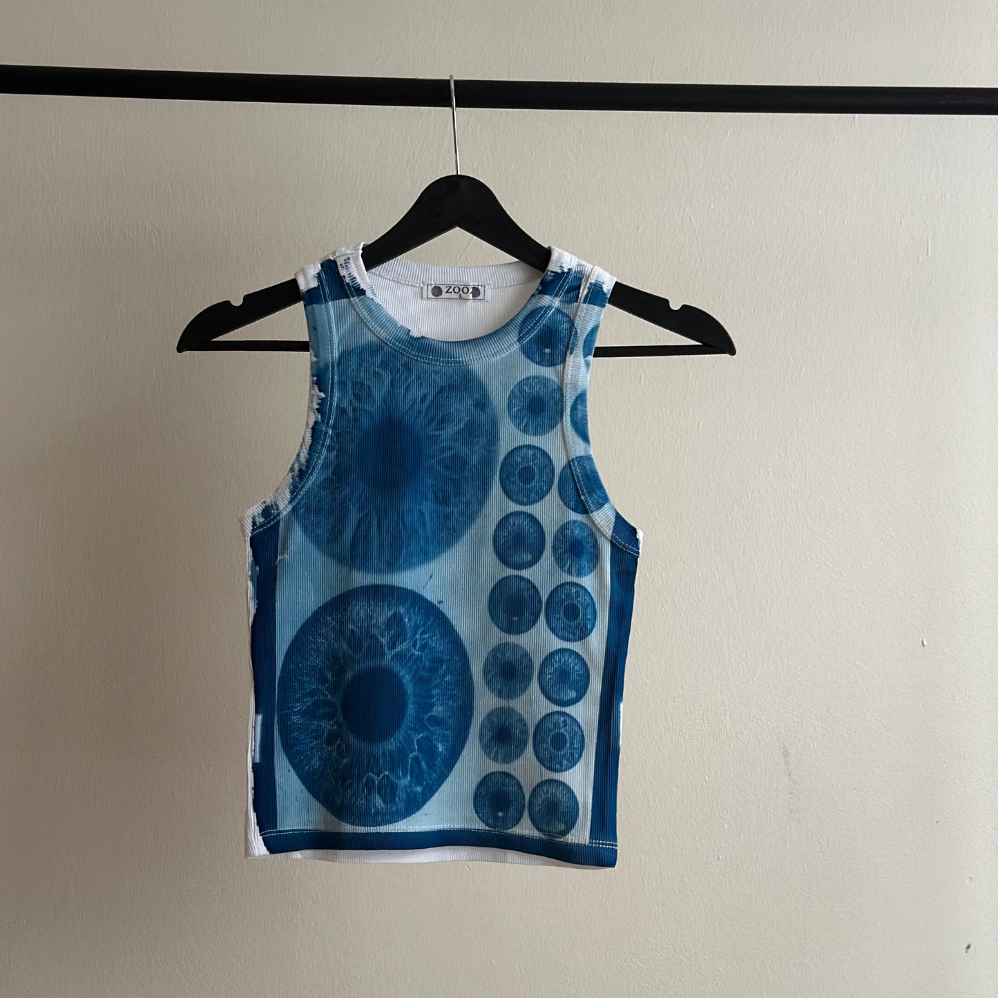 Iris Cyanotype Crop Top Sale 117