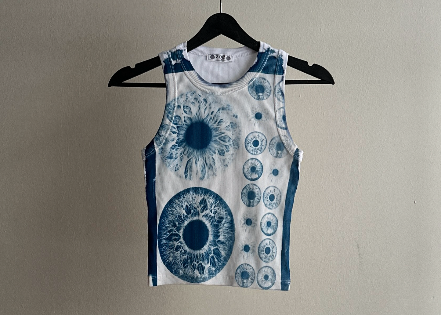 Iris Cyanotype Crop Top Sale 85