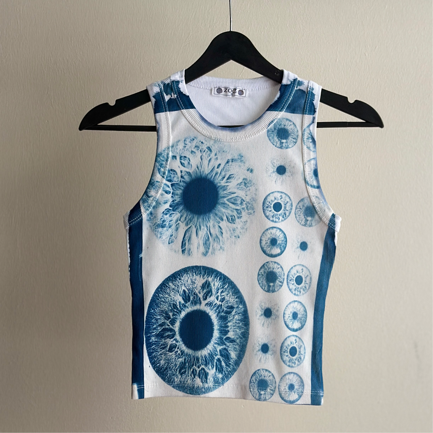 Iris Cyanotype Crop Top Sale 85