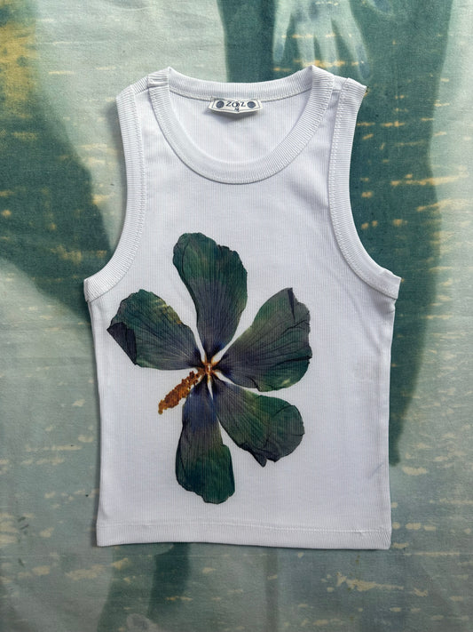 Marshmallow Flower Crop Top