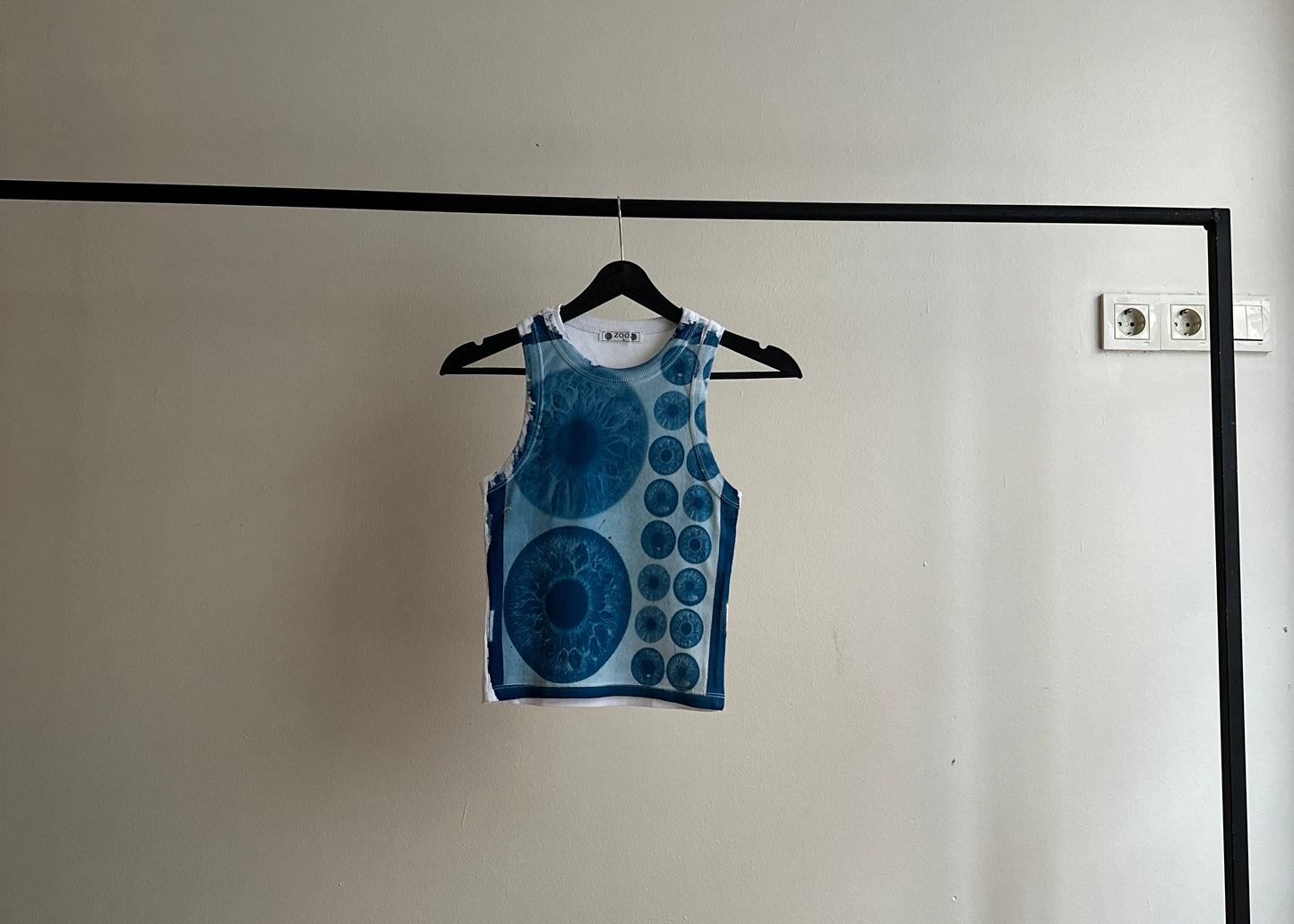 Iris Cyanotype Crop Top Sale 117