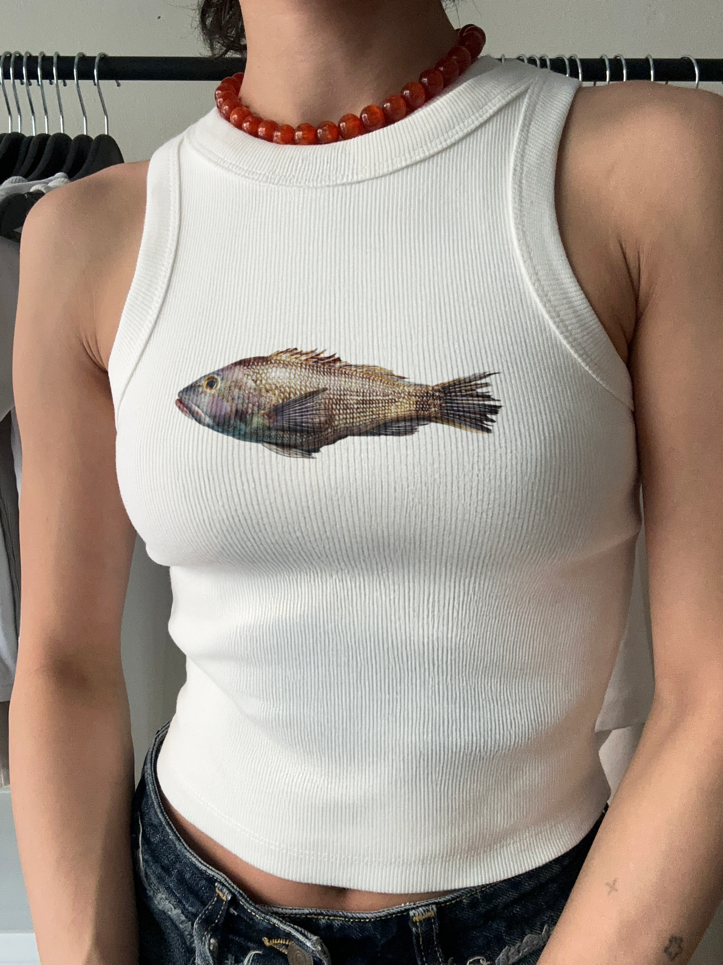 Turuncu Kırpılmış Üst