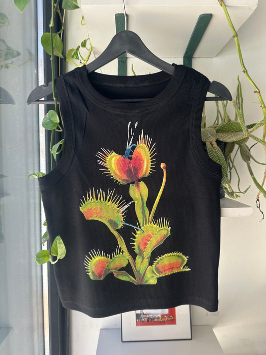 Venus Flytrap Poster Crop Top