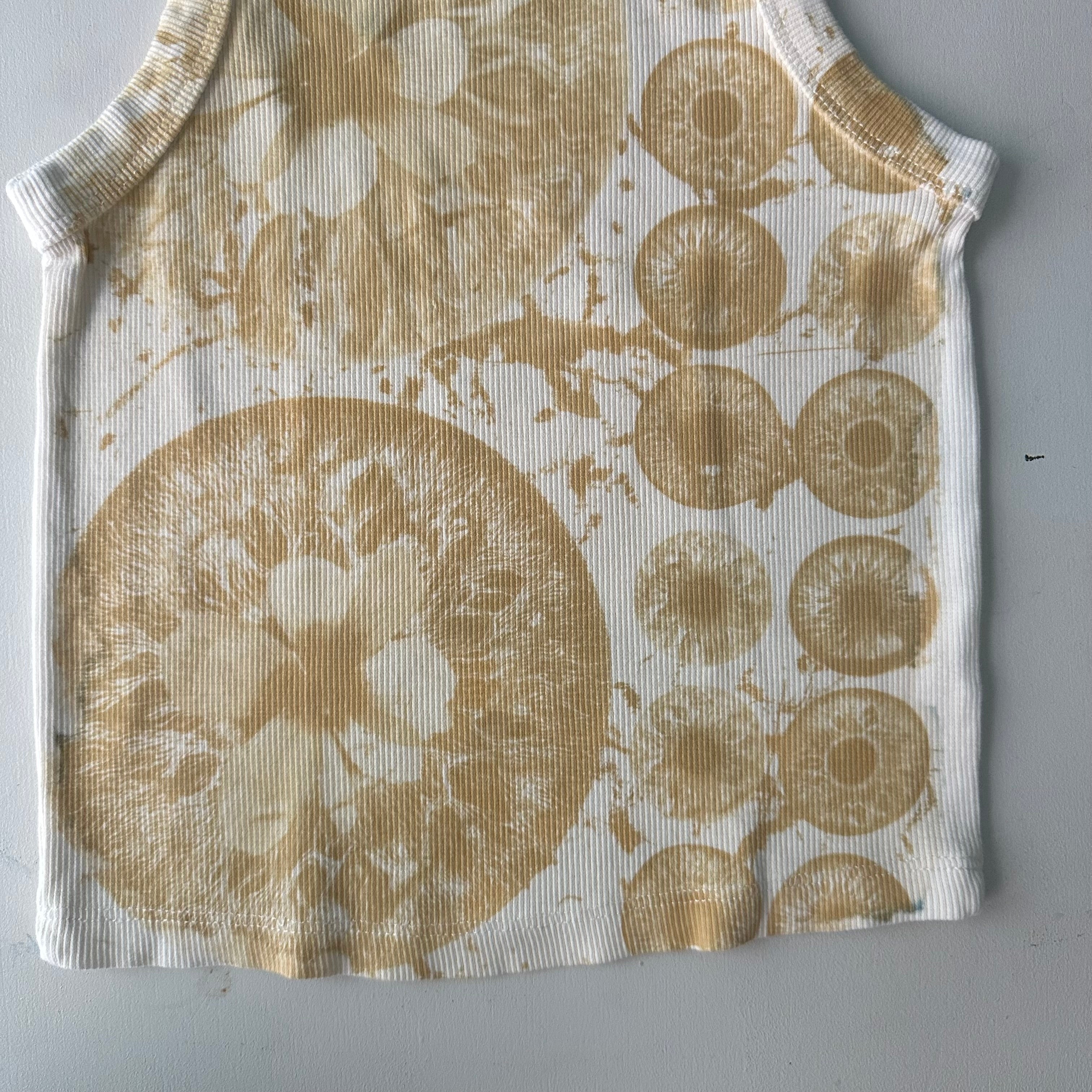 Toned Iris Flowers Cyanotype Crop Top Sale 62