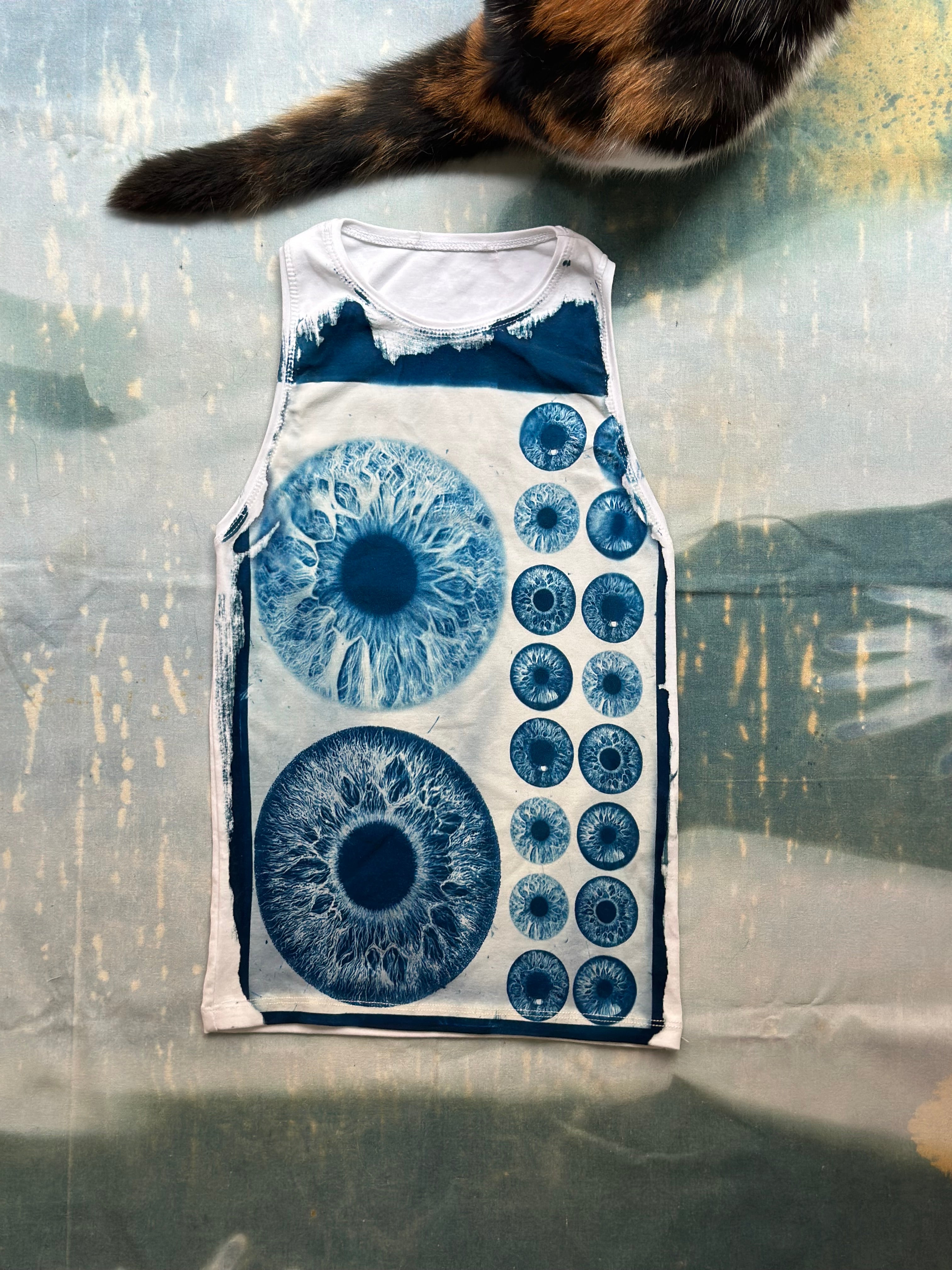 Iris Cyanotype Tank Top Sale 158