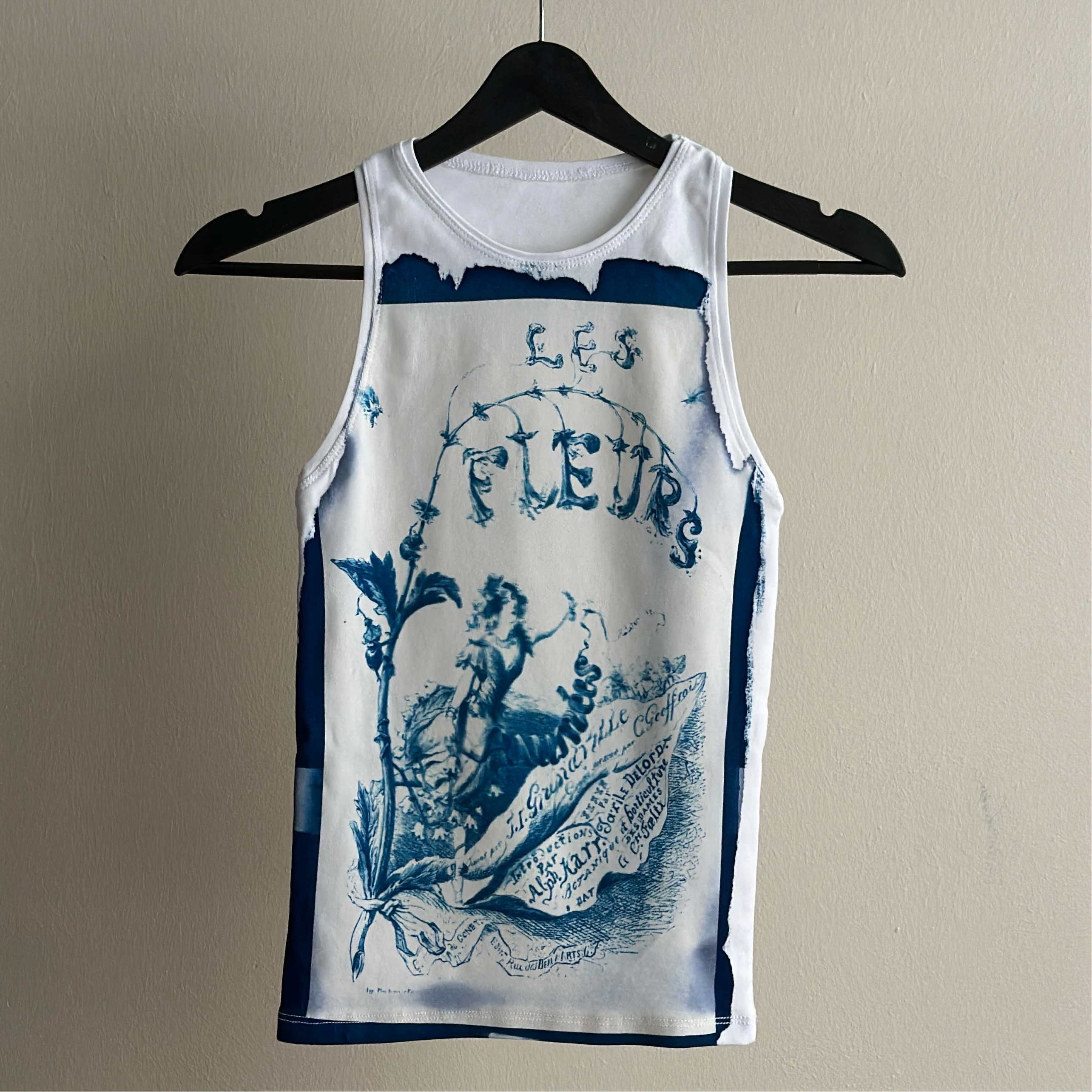 Flores Cyanotype Tank Top Sale 81