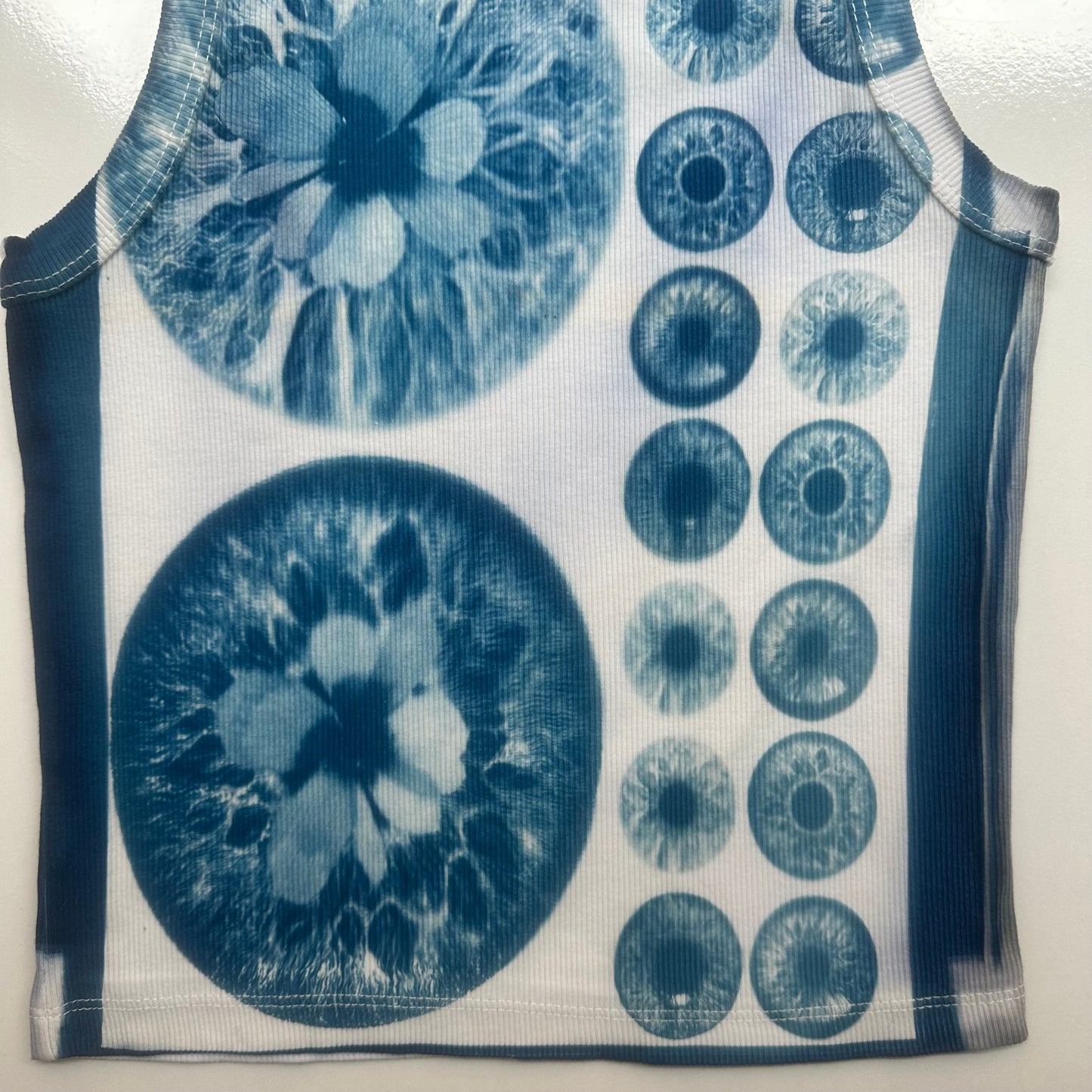 Iris Flowers Cyanotype Crop Top Sale 2