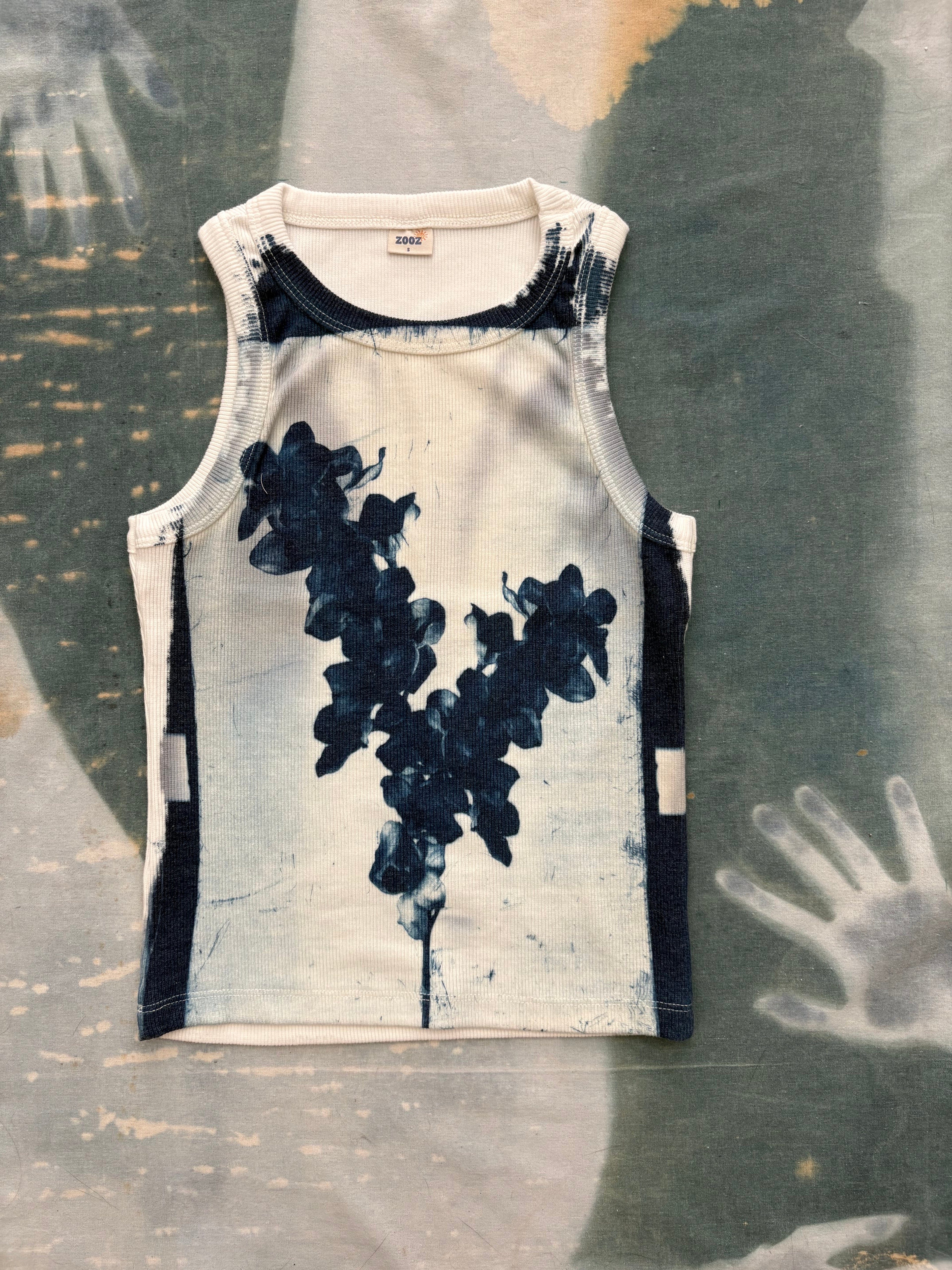Bettlebloom Cyanotype Crop Top Sale 229