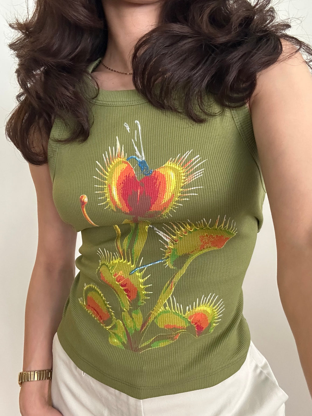 Venus Flytrap Poster Crop Top