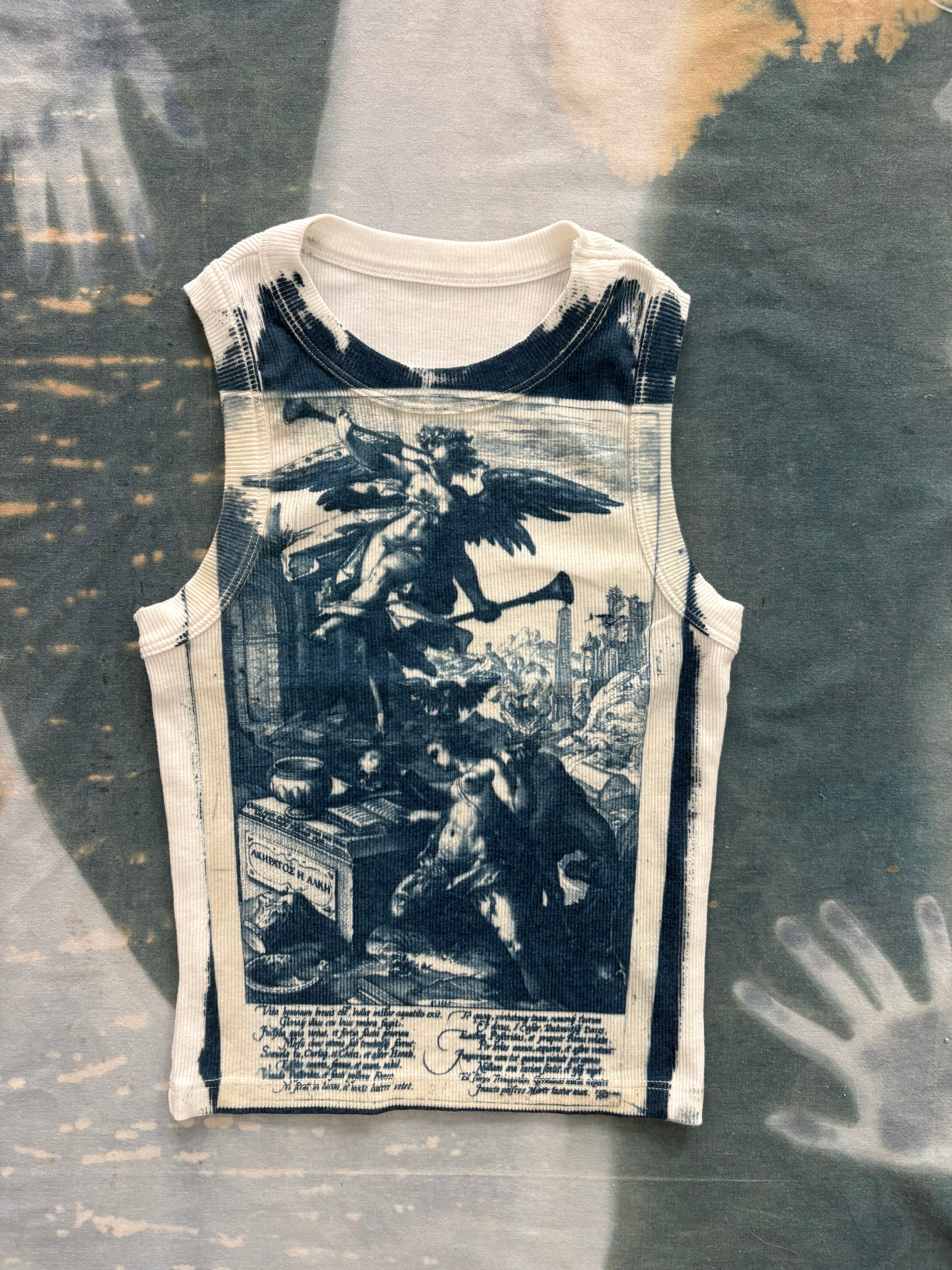 Historie Cyanotype Crop Top Sale 219