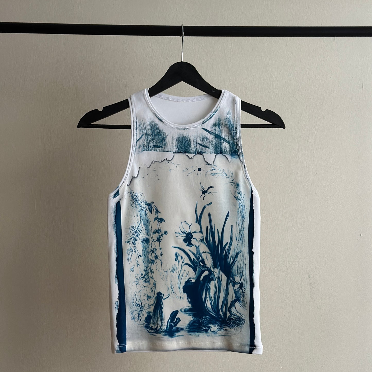 Flores Cyanotype Tank Top Sale 104