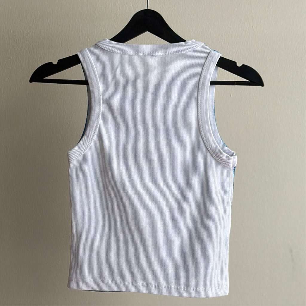 Galaxy Cyanotype Crop Top Sale 80