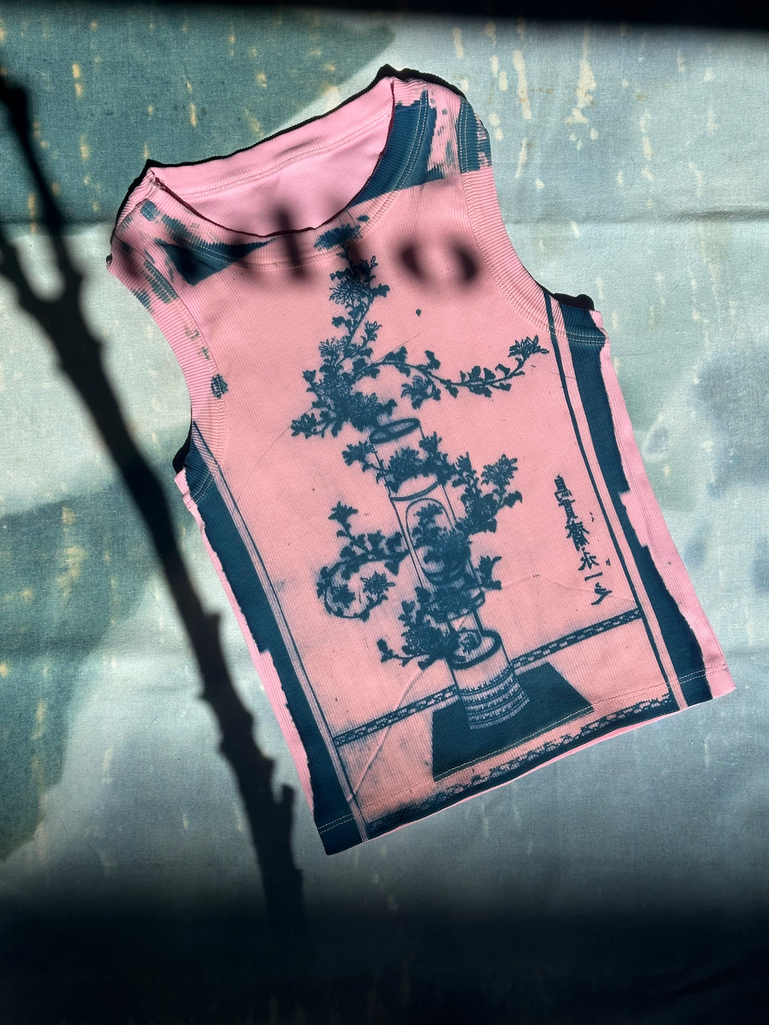 Shofu Cyanotype Crop Top