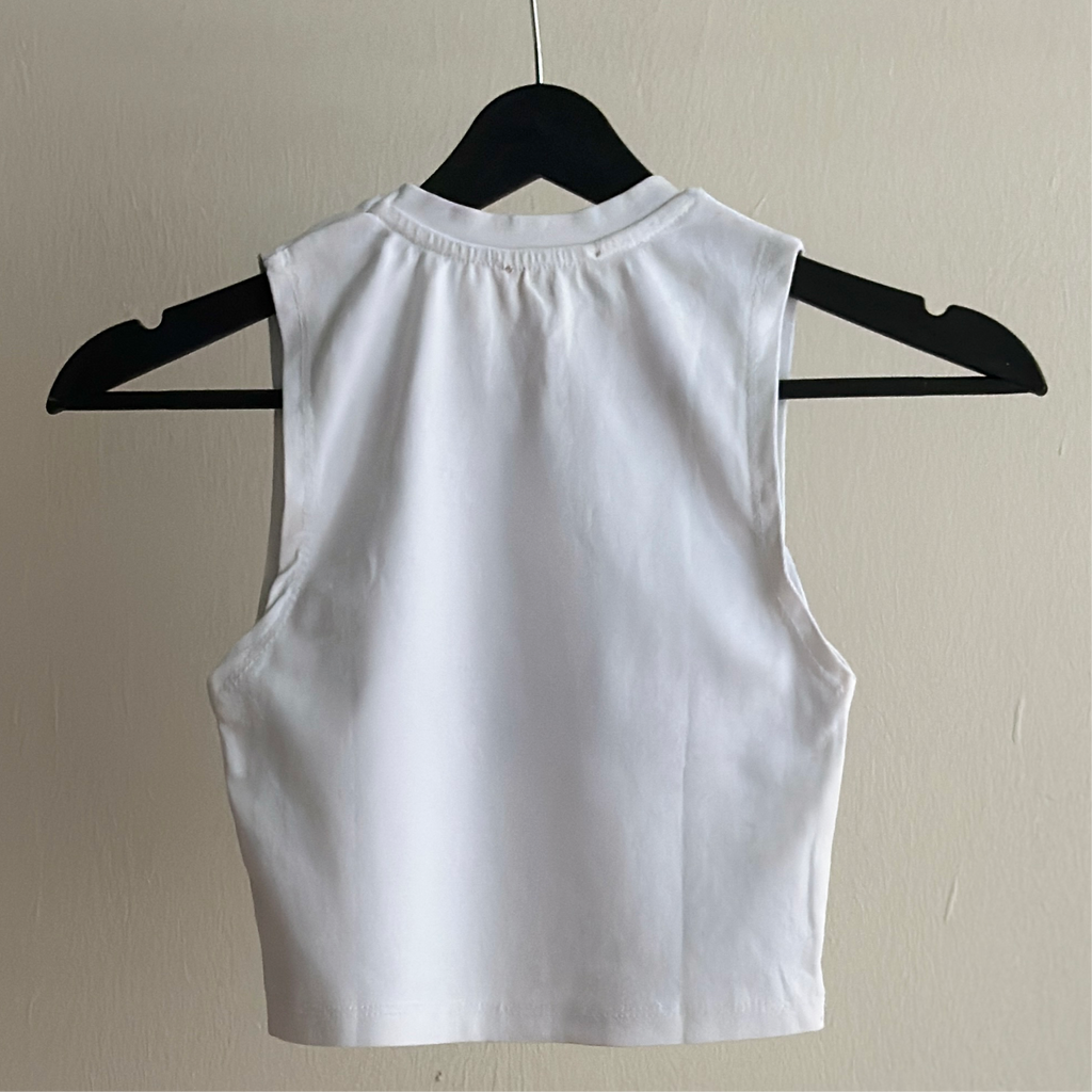 Waves Cyanotype Super Crop Top Sale 65