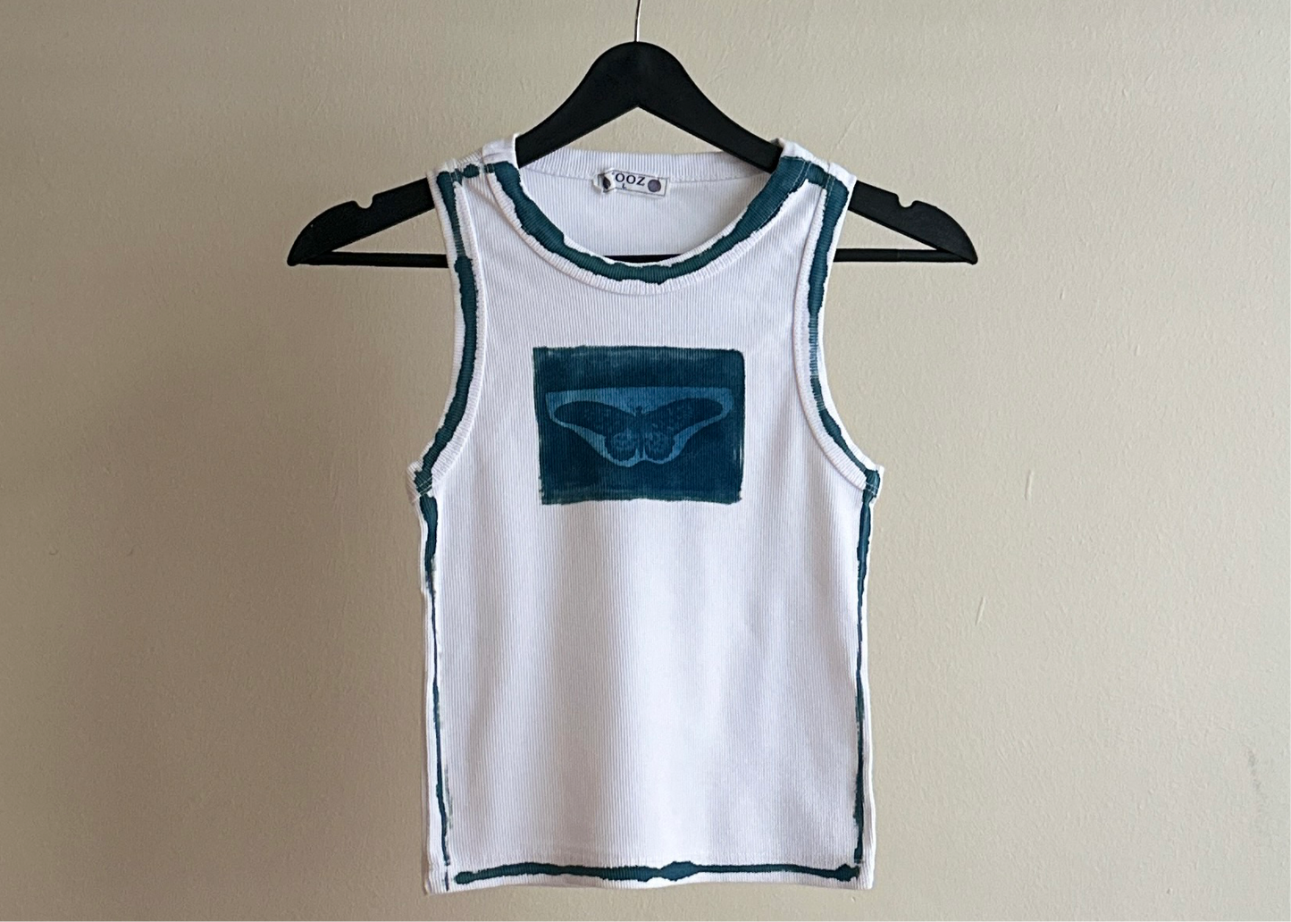 Butterfly Cyanotype Crop Top Sale 31