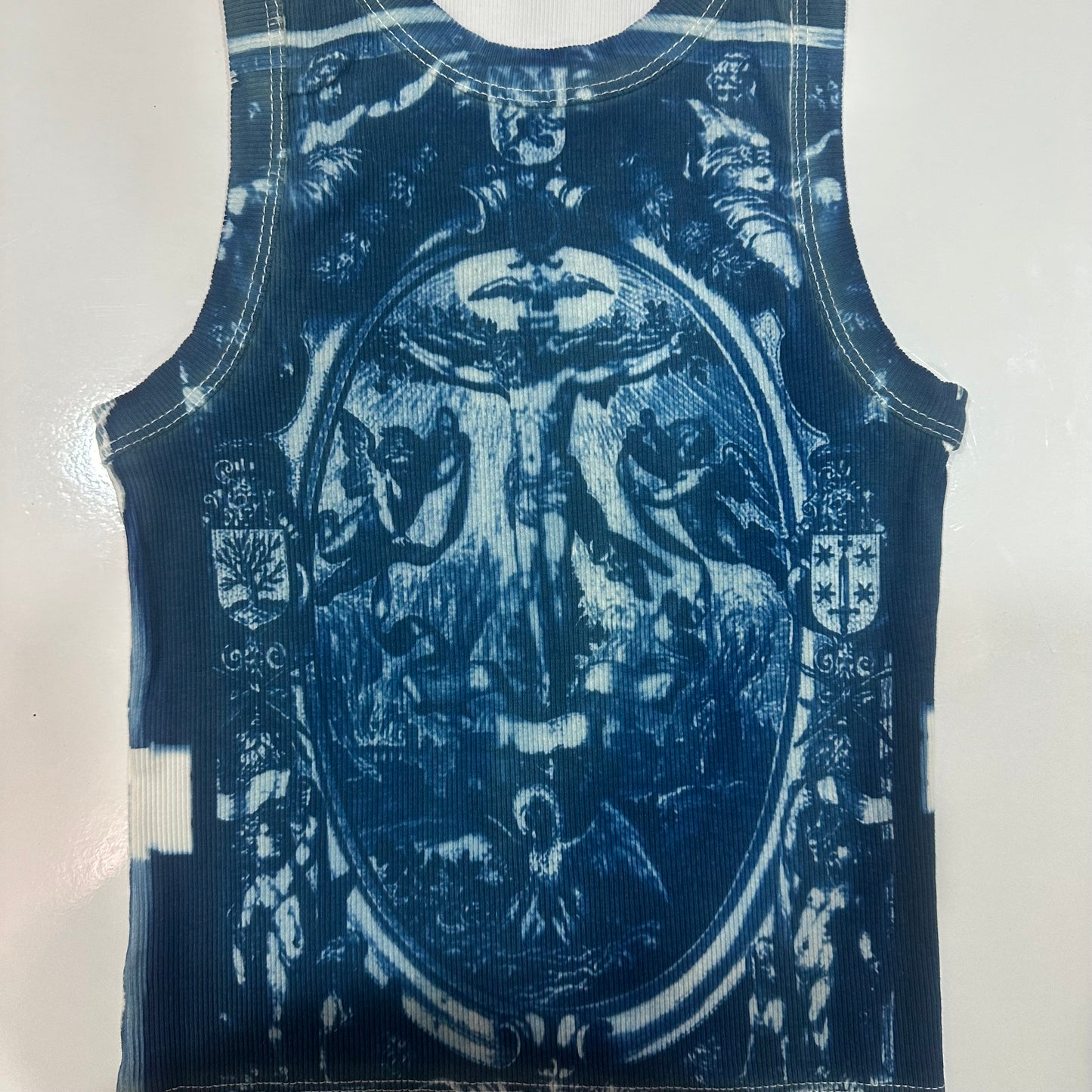 Jesus Cyanotype Crop Top Sale 36