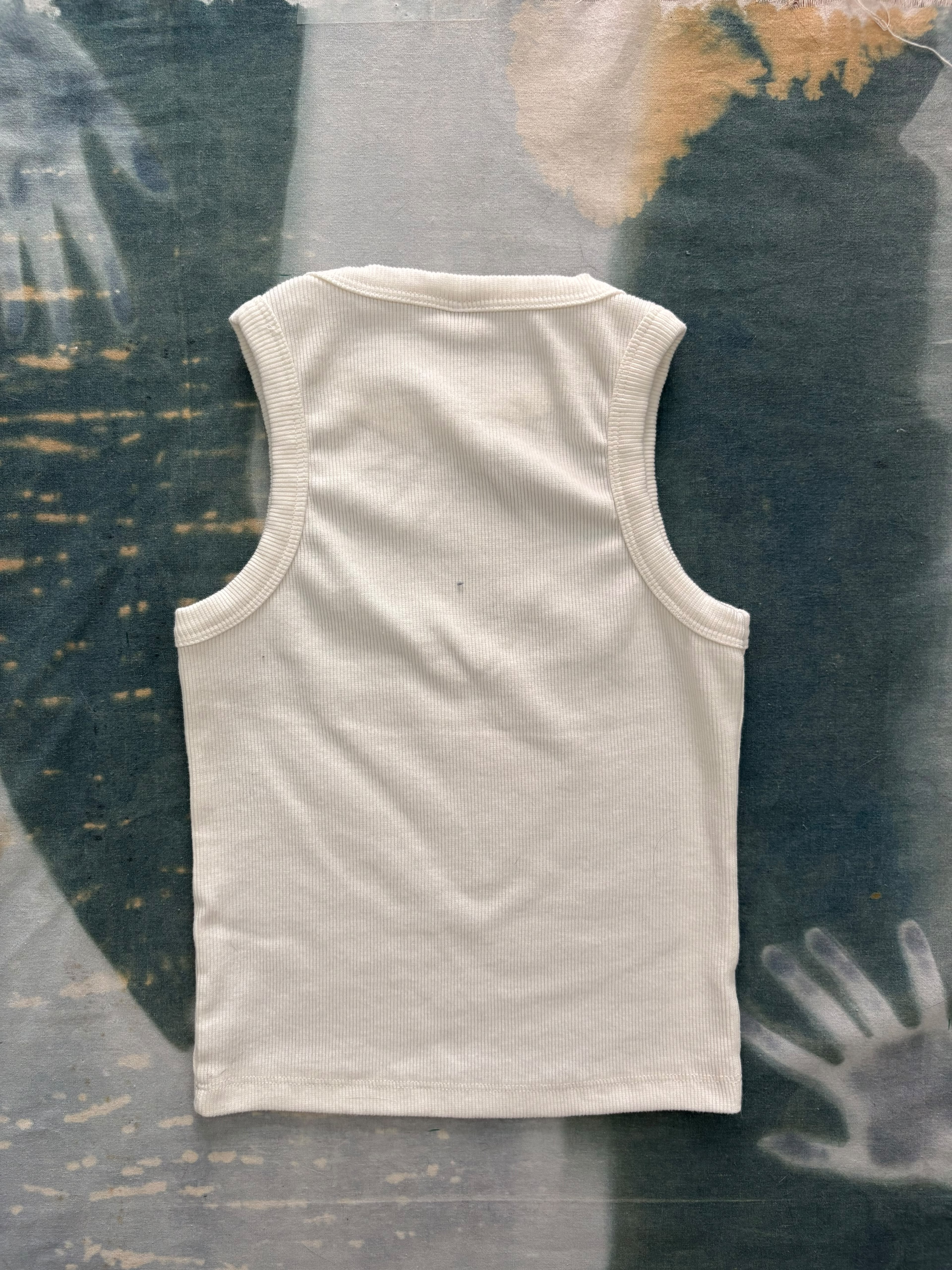 Flowers Cyanotype Crop Top Sale 227