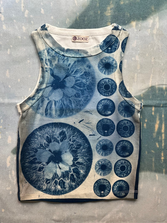 Iris Cyanotype Crop Top Sale 149