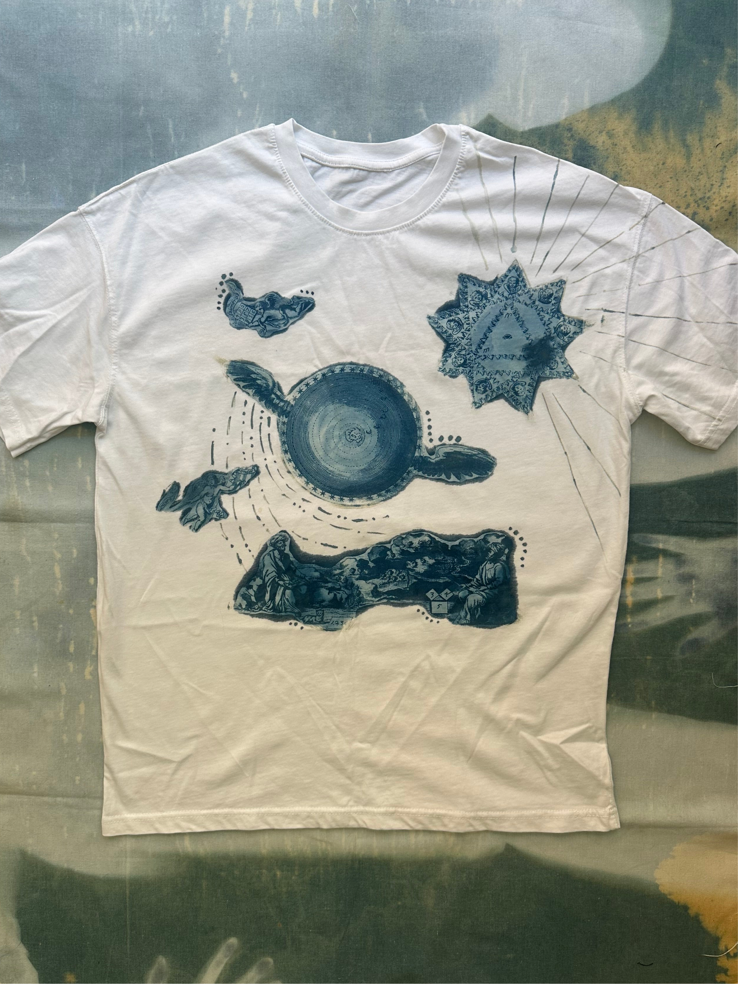 Arithmologia Cyanotype T-shirt Sale 184