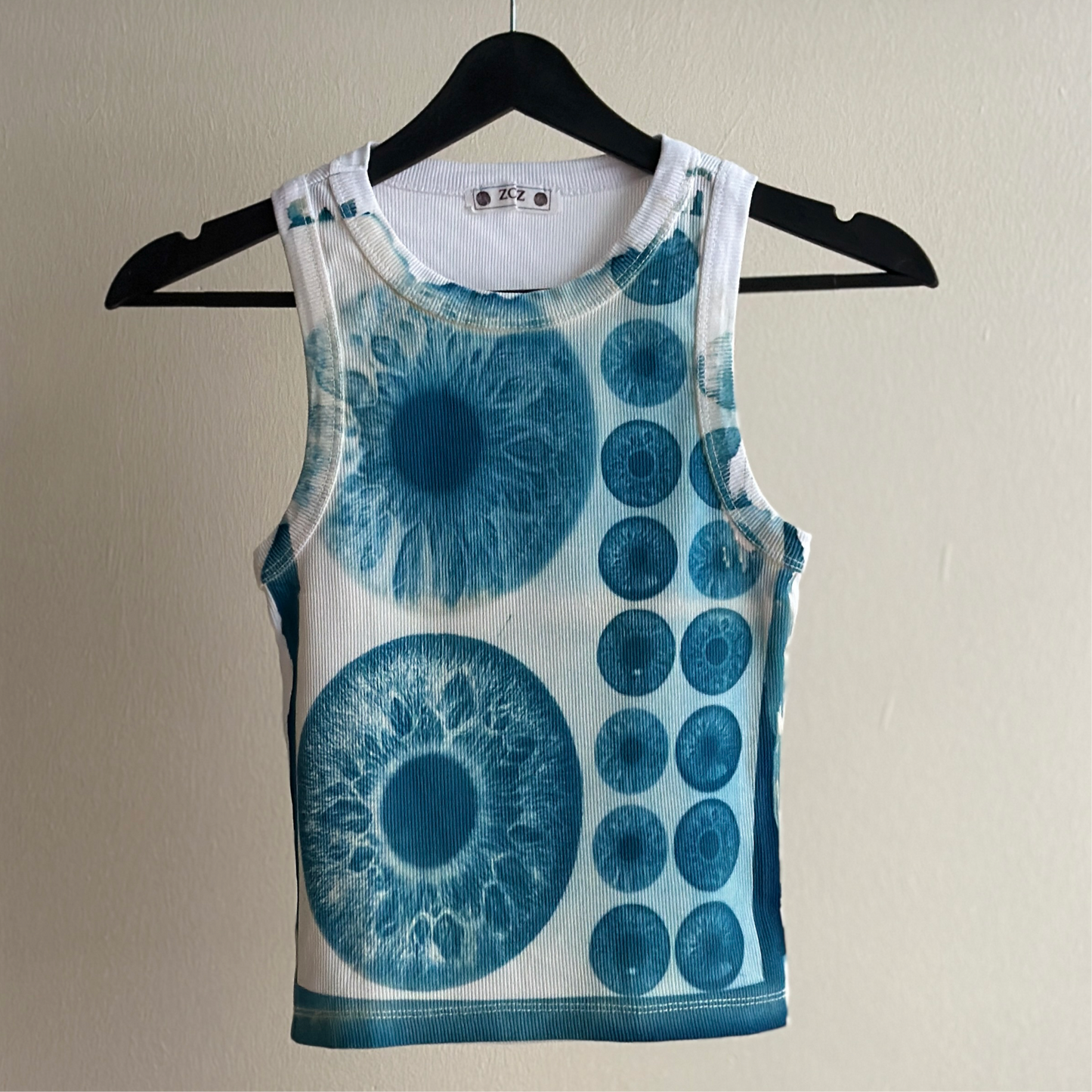 Iris Cyanotype Crop Top Sale 9