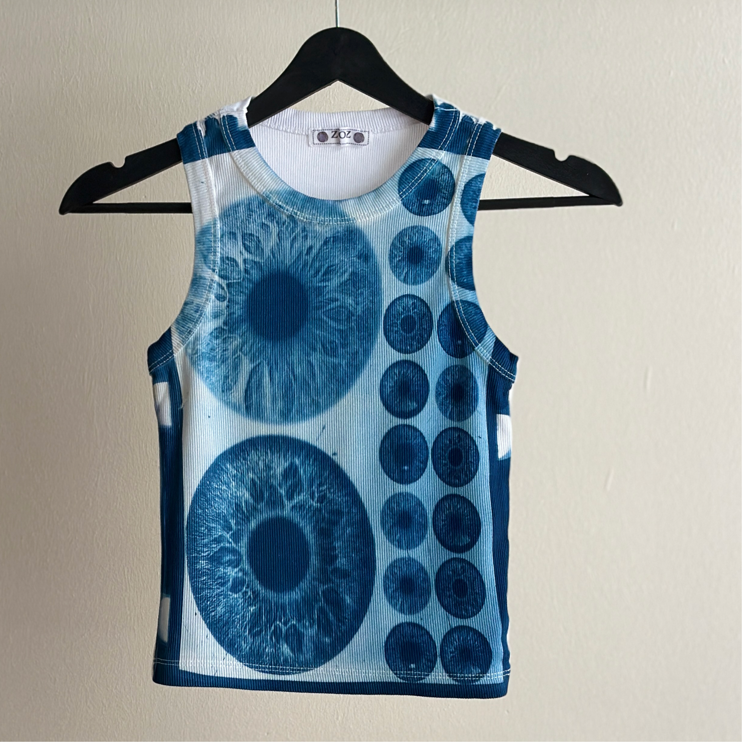 Iris Cyanotype Crop Top Sale 4