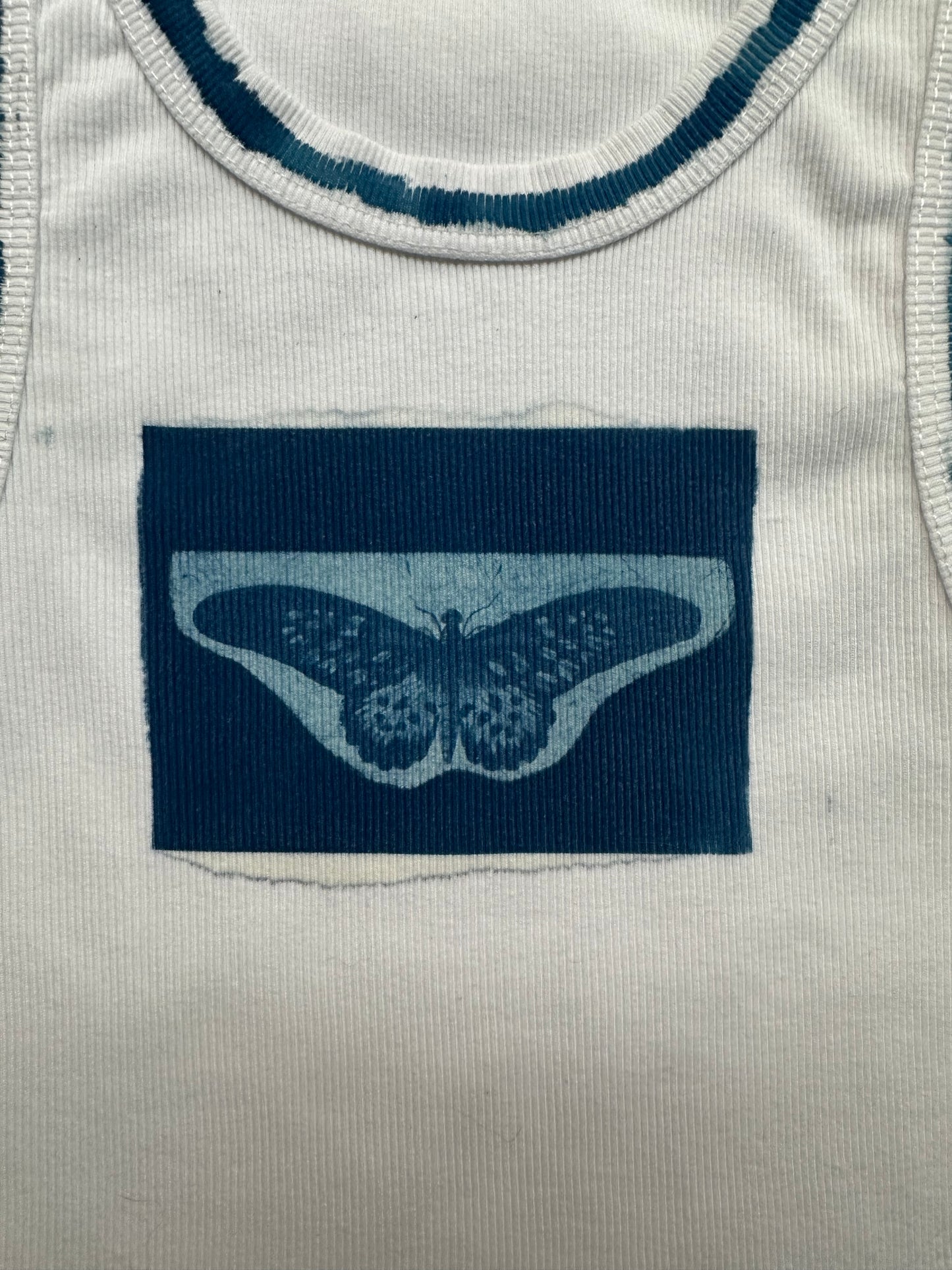 Butterfly Cyanotype Crop Top Sale 18