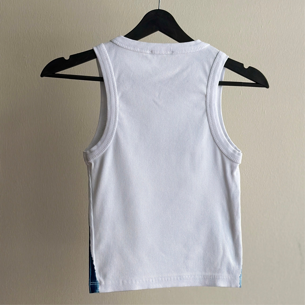 Iris Cyanotype Crop Top Sale 84