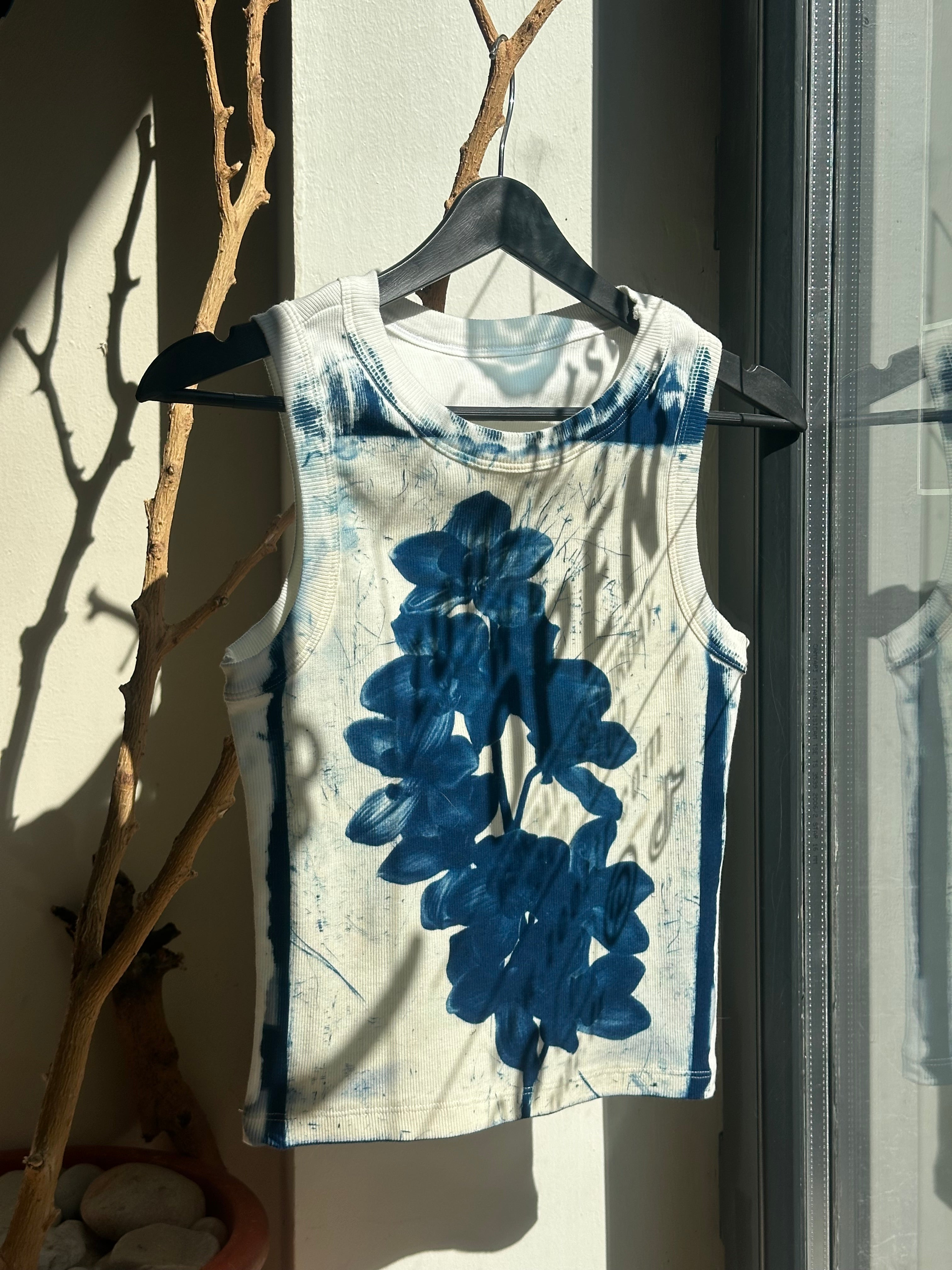 Beetlebloom Cyanotype Crop Top