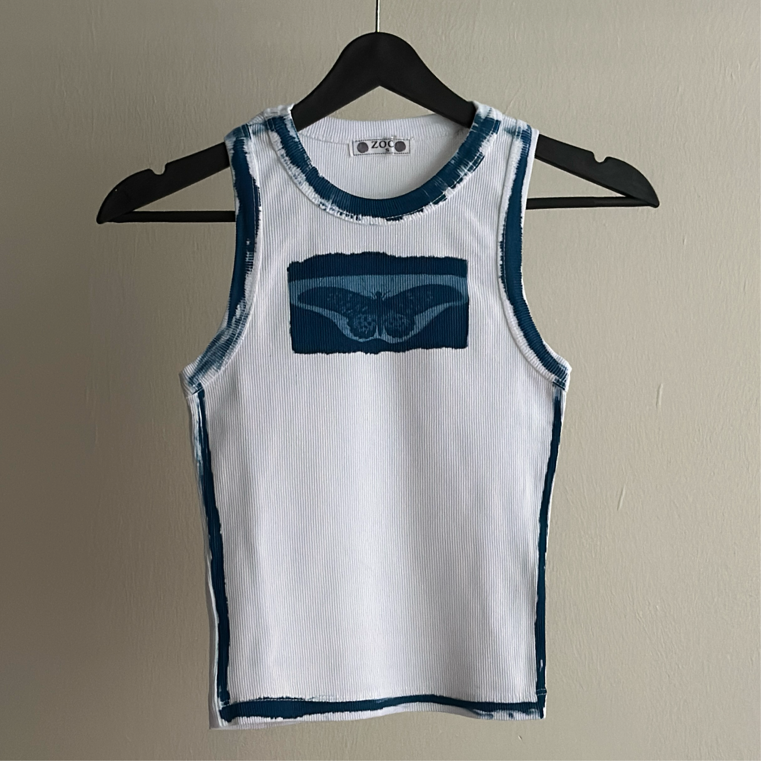 Butterfly Cyanotype Crop Top Sale 70