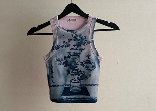 Shofu Cyanotype Crop Top Sale 64