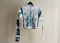 Diamond Cyanotype Super Crop Top Sale 42
