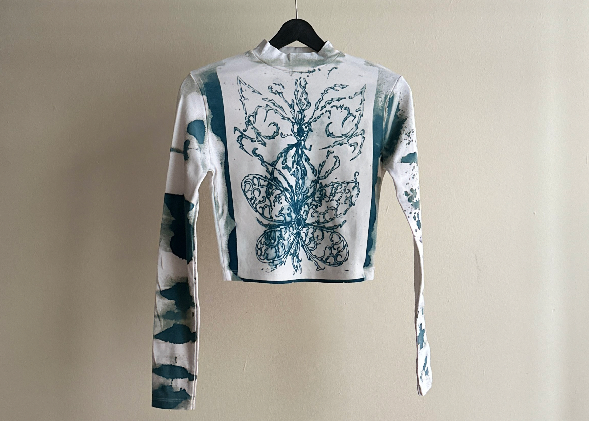 Diamond Cyanotype Super Crop Top Sale 42