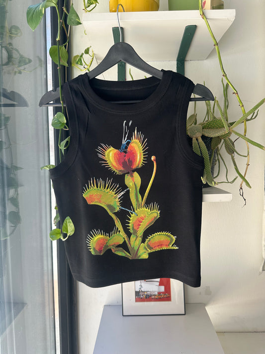 Venus Flytrap Poster Crop Top
