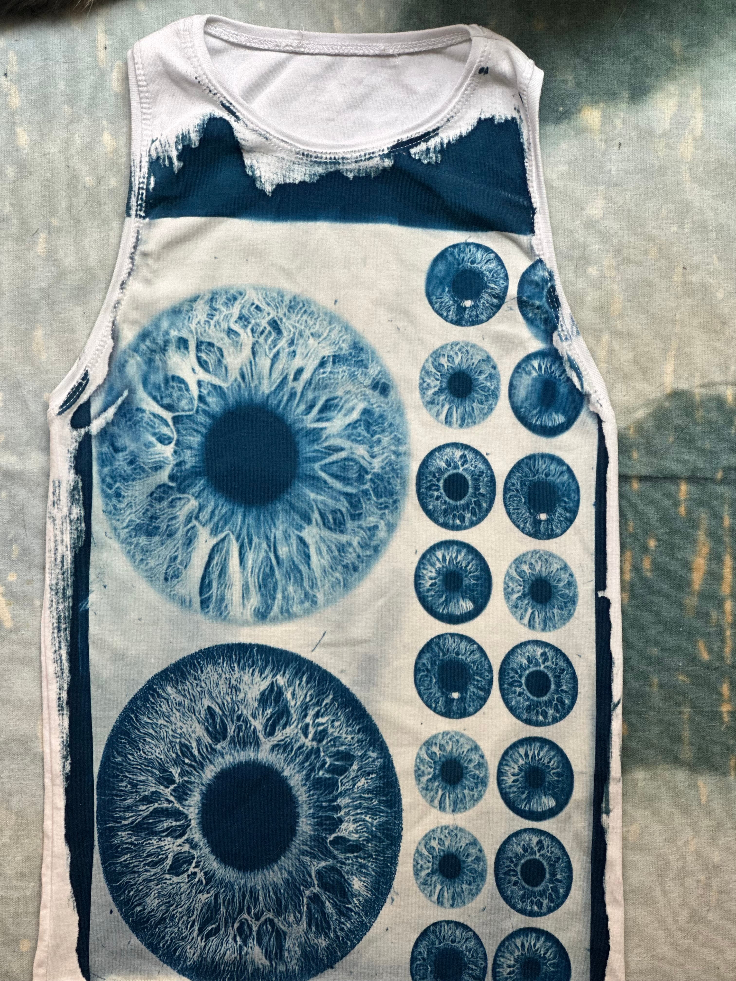 Iris Cyanotype Tank Top Sale 158
