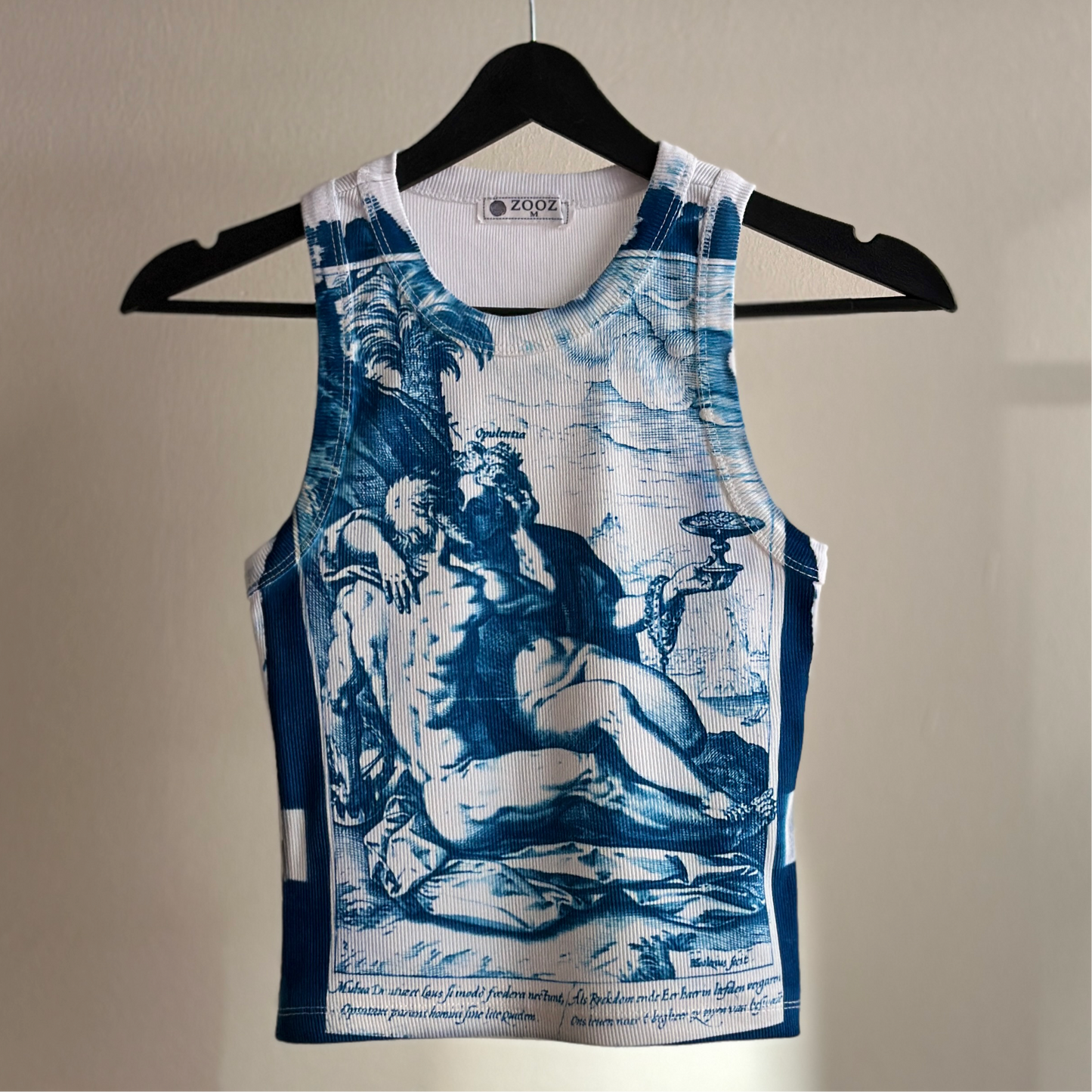 1582 II Cyanotype Crop Top