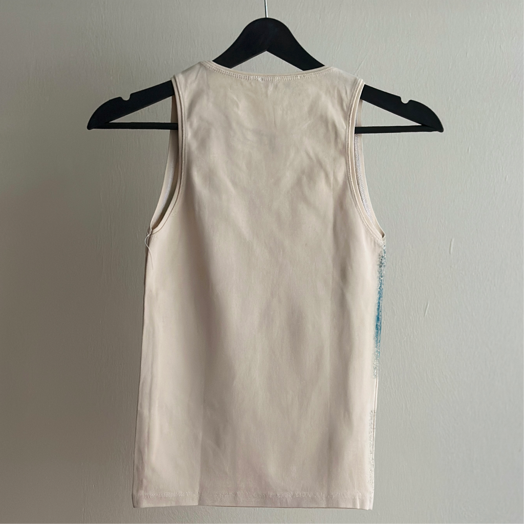 Heart Cyanotype Tank Top Sale 45