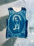 Holy Blue Cyanotype Crop Top – Handcrafted Wearable Art by ZOOZ