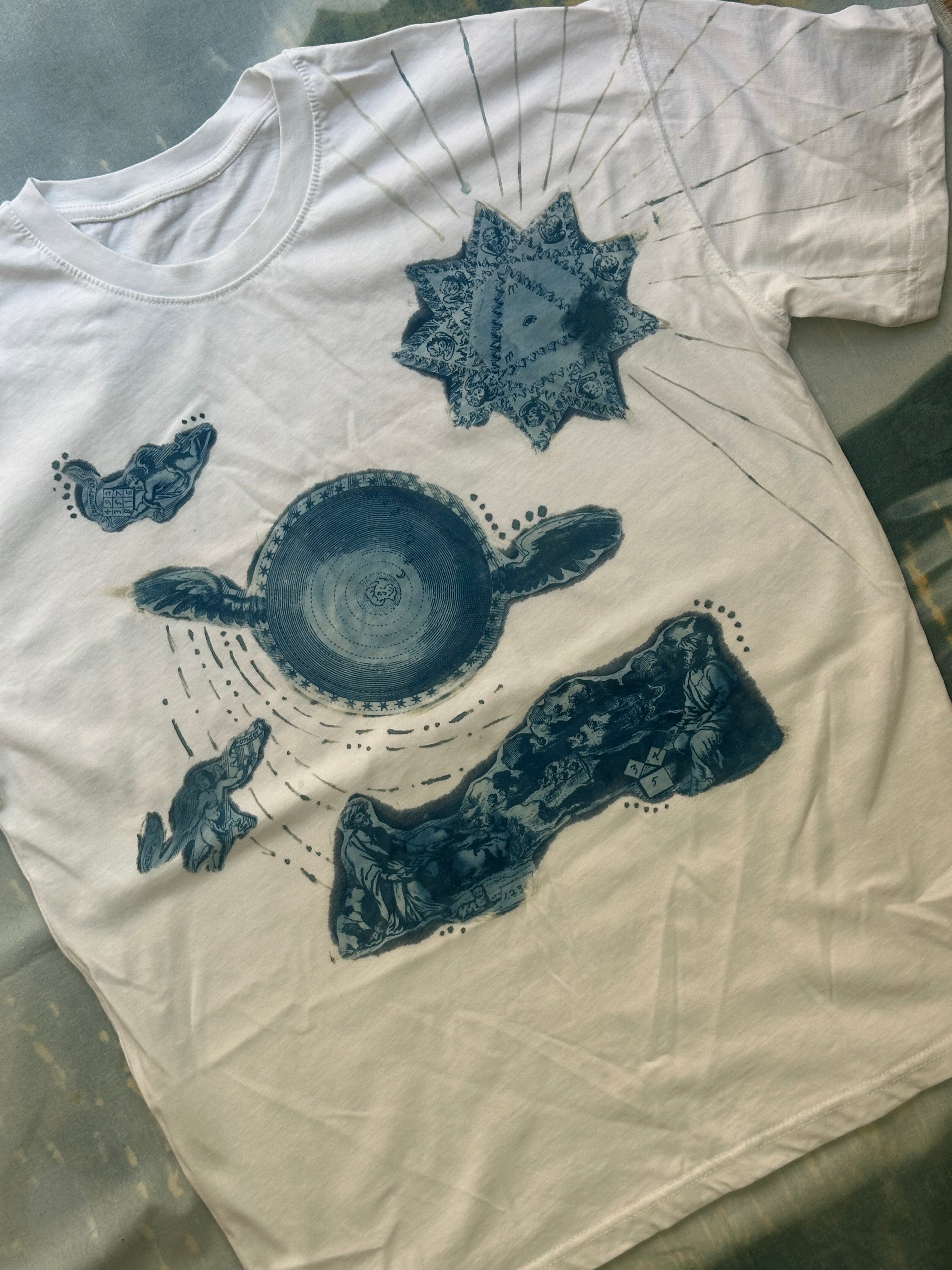 Arithmologia Cyanotype T-shirt Sale 184