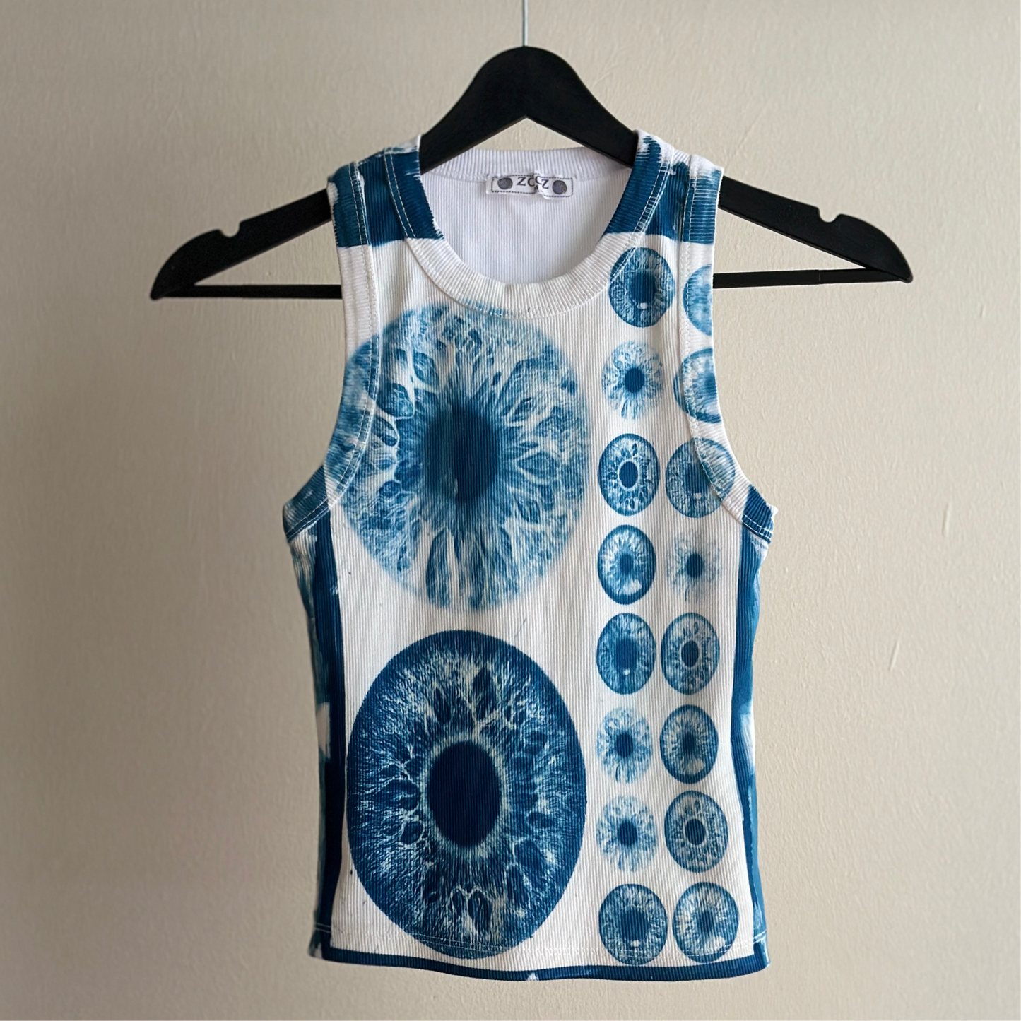 Iris Cyanotype Crop Top Sale 3