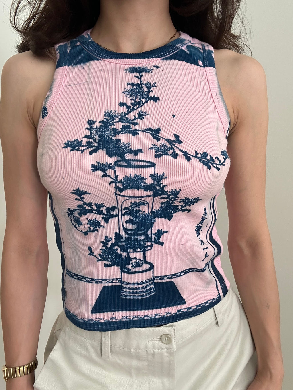 Shofu Cyanotype Crop Top
