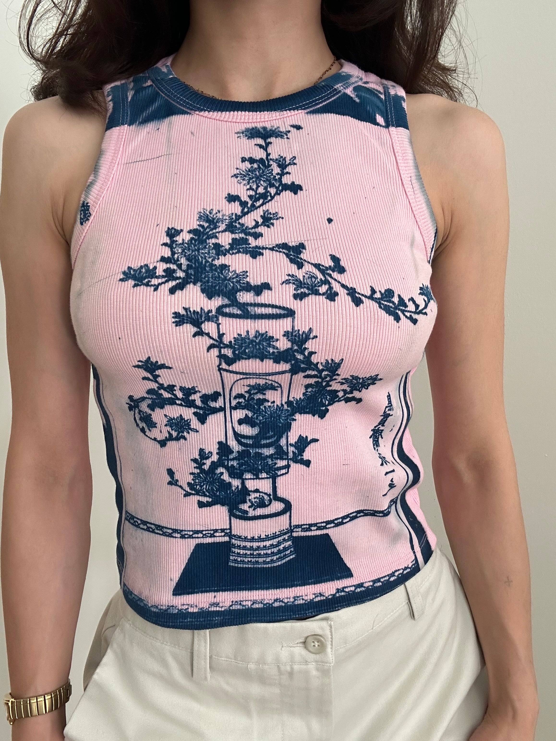 Shofu Cyanotype Crop Top