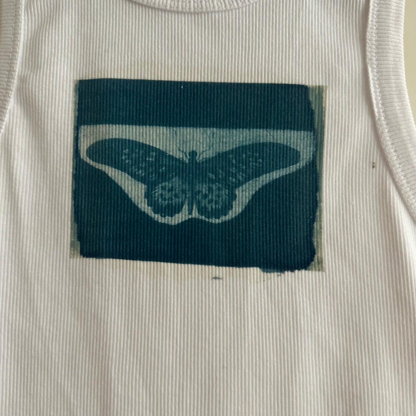 Butterfly Cyanotype Crop Top Sale 92