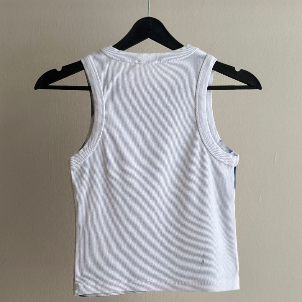 Iris Cyanotype Crop Top Sale 3