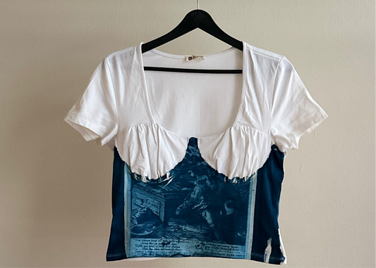 Historie Cyanotype Crop Top Sale 26