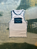 Butterfly Cyanotype Crop Top Sale 174