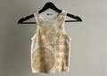 Toned Iris Flowers Cyanotype Crop Top Sale 62