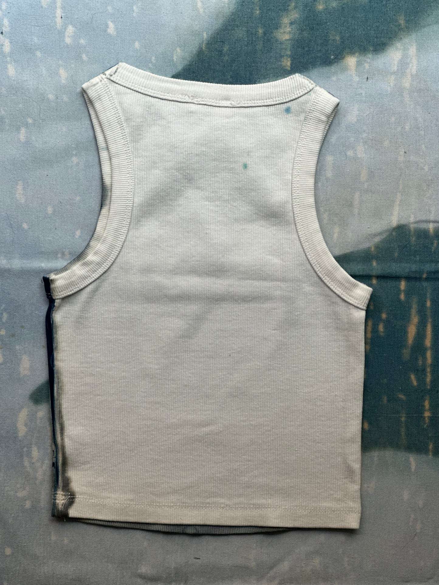 Cyanotype Flower Crop Top Sale 147