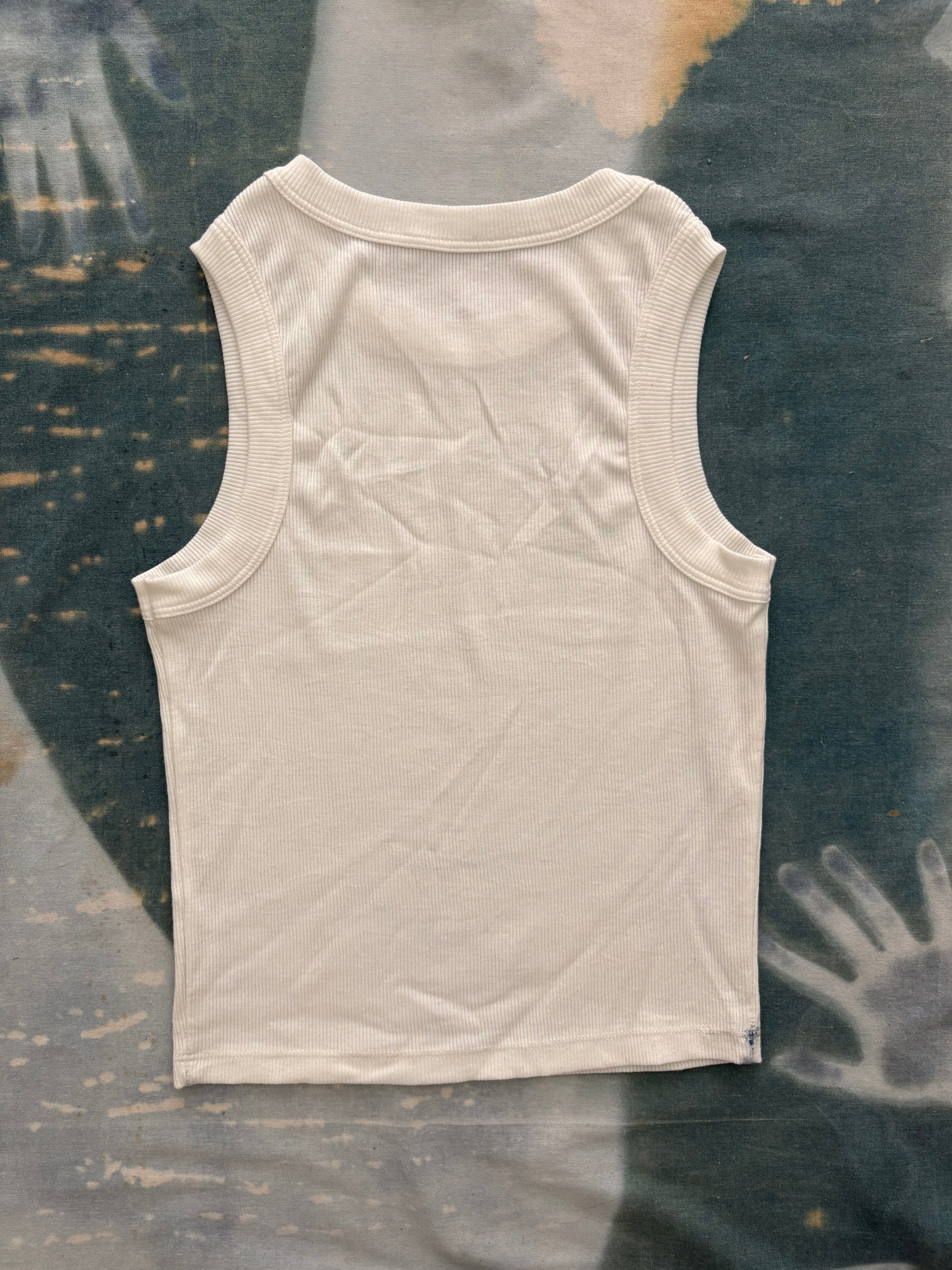 Between Whispers Cyanotype Crop Top Sale 222